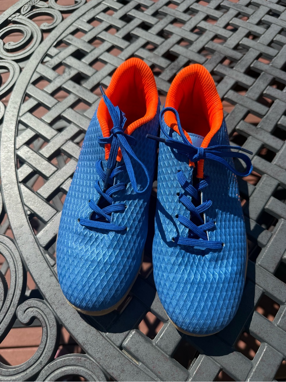 Hawkwell Unisex-Child Athletic Lace Up Cleats Firm Indoor Trainer Soccer Size 5